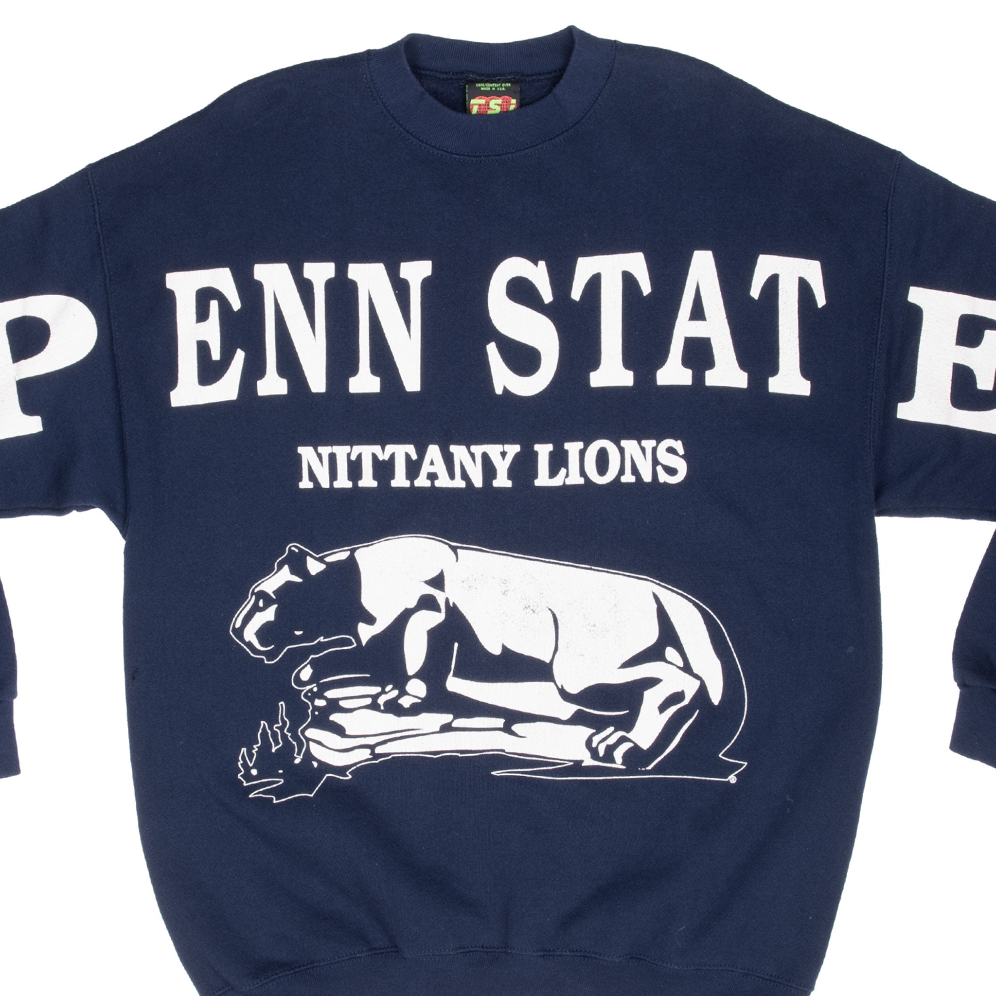 Vintage Ncaa Penn State University All Over Print Sweatshirt Size XL Made In Usa