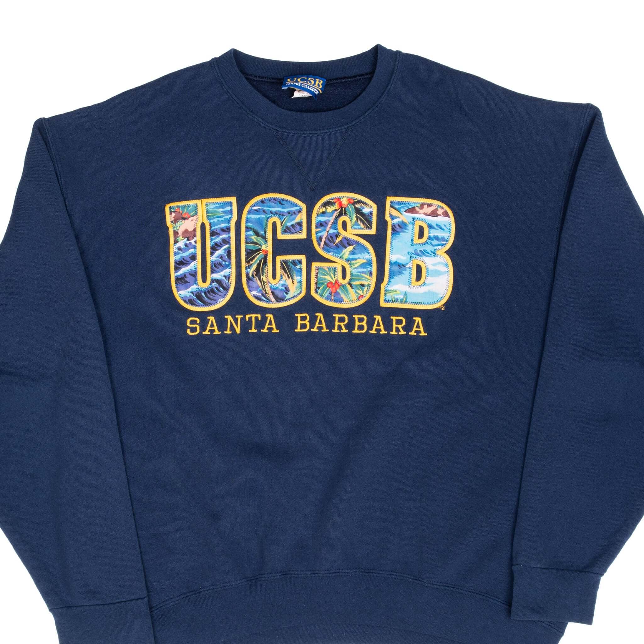 College Ucsb Sweatshirts S Vintage UCSB Half Zip Sweatshirt