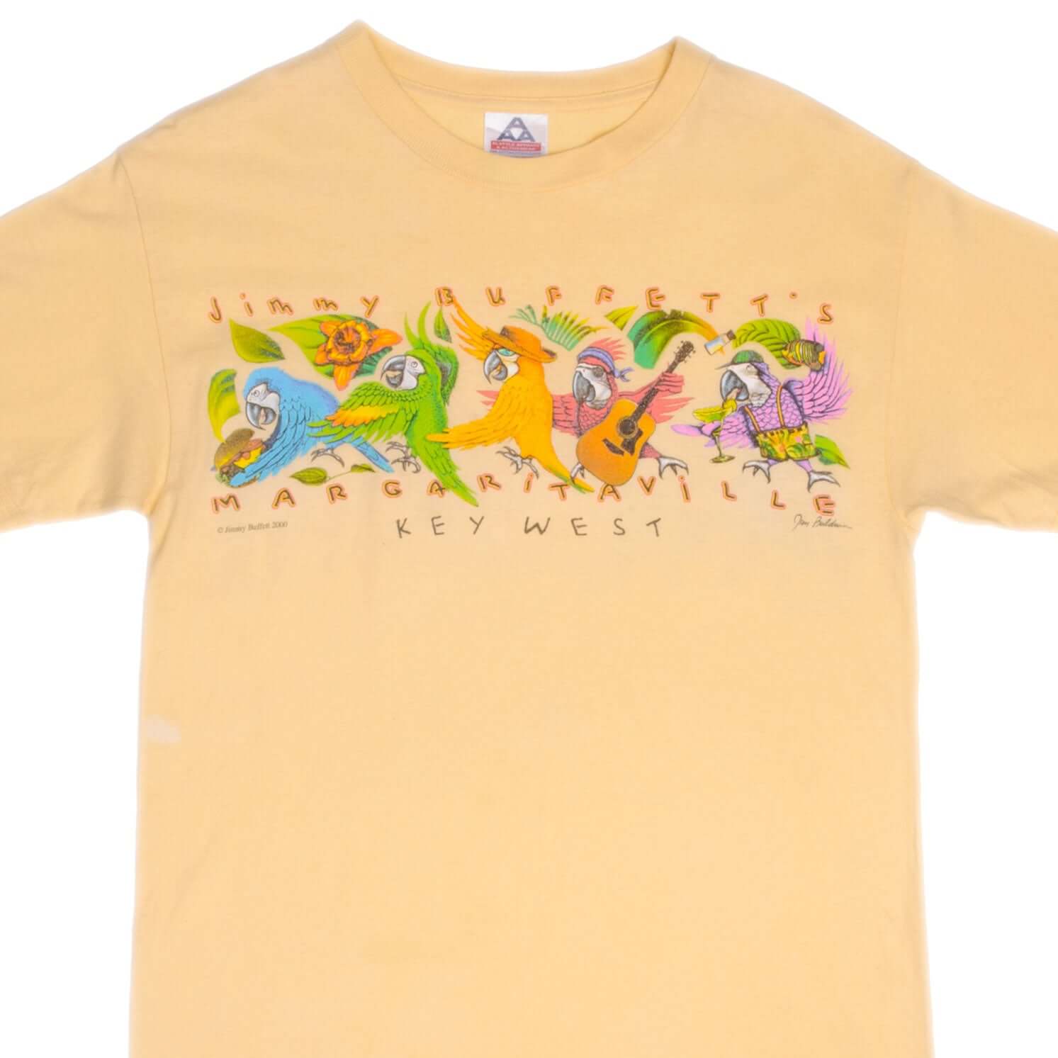 Vintage Jimmy Buffett Margaritaville Key West 2000 Tee Shirt Size Medium