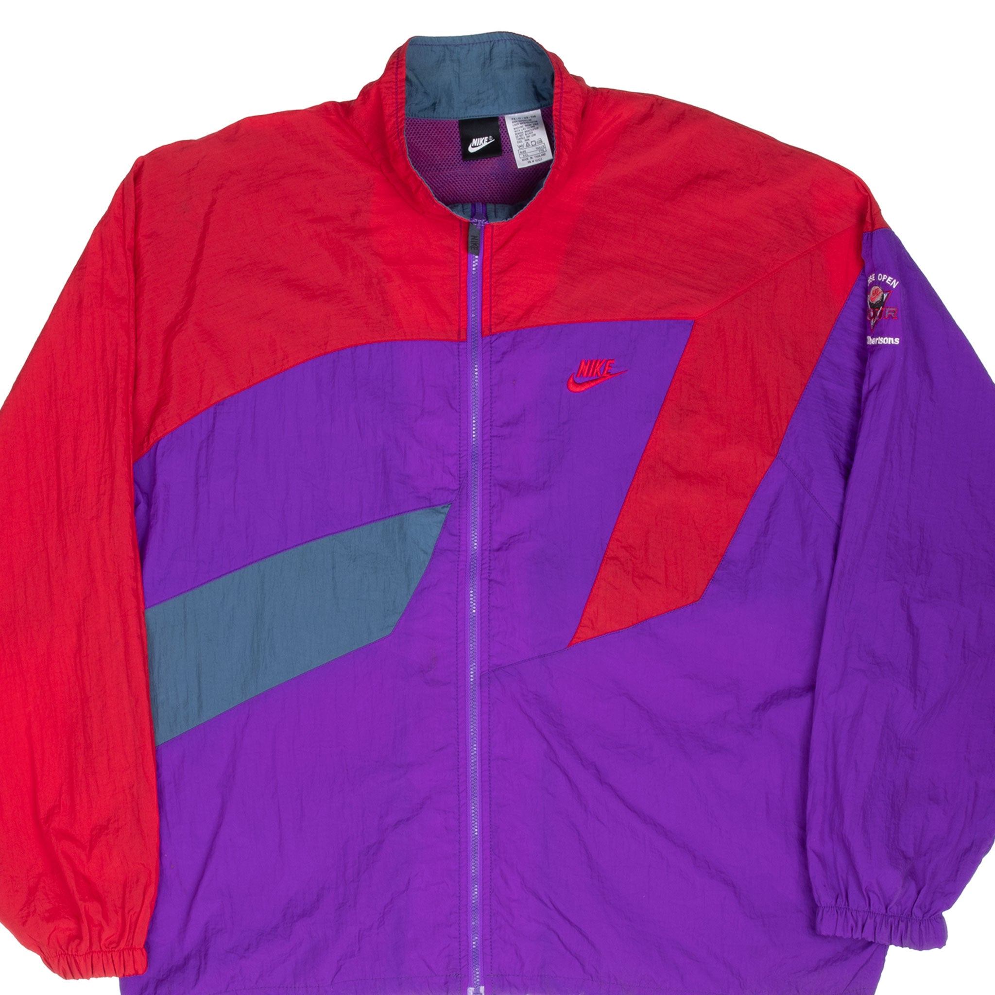 VINTAGE NIKE SWOOSH BOISE GOLF OPEN TOUR 1990S WINDBREAKER JACKET 2XL