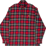 Vintage Polo Ralph Lauren Scottish Plaid Quarter 1/4 Zip Sweater Size 2XL