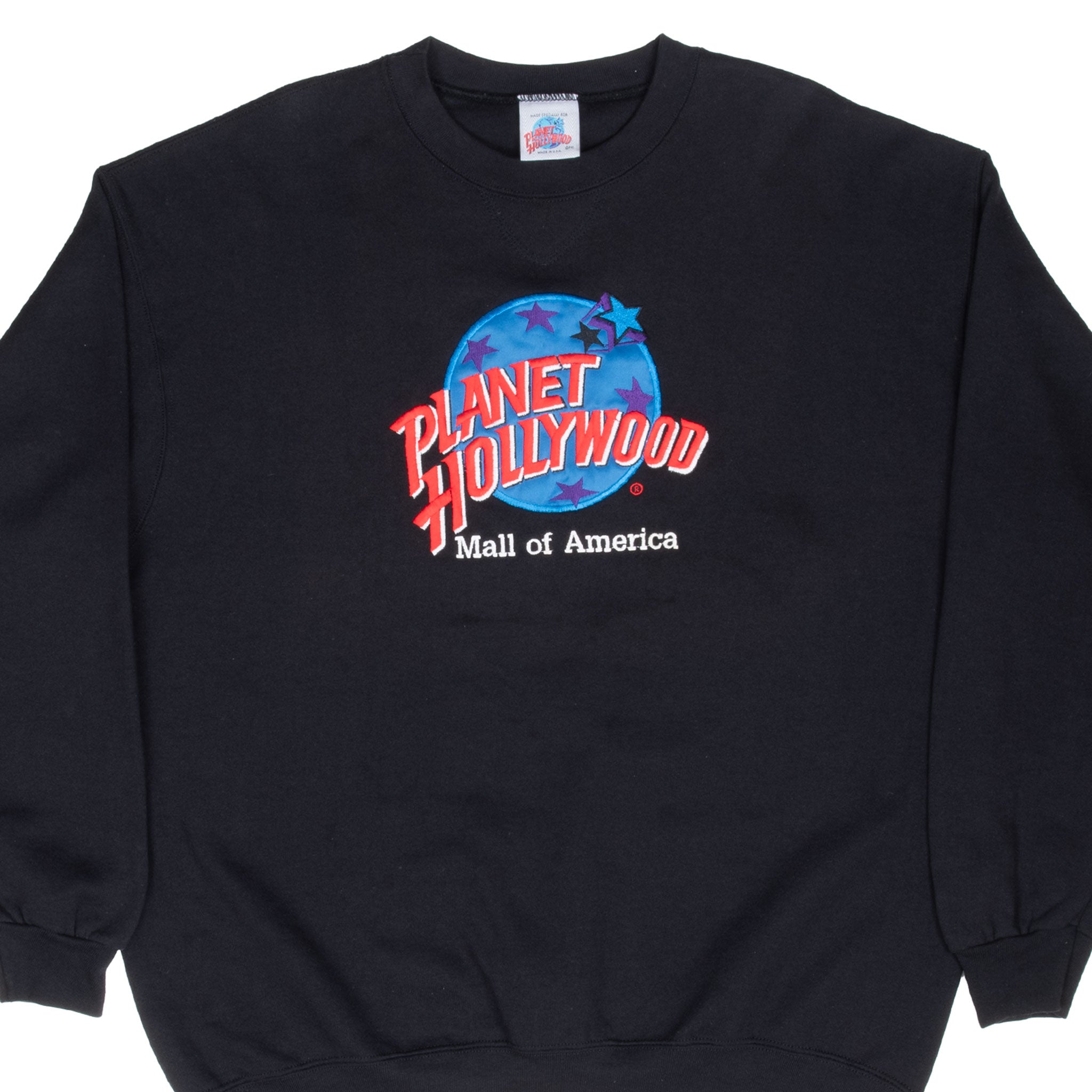 Vintage Planet Hollywood Mall Of America Embroidered Sweatshirt 1990S Size XL Made In Usa