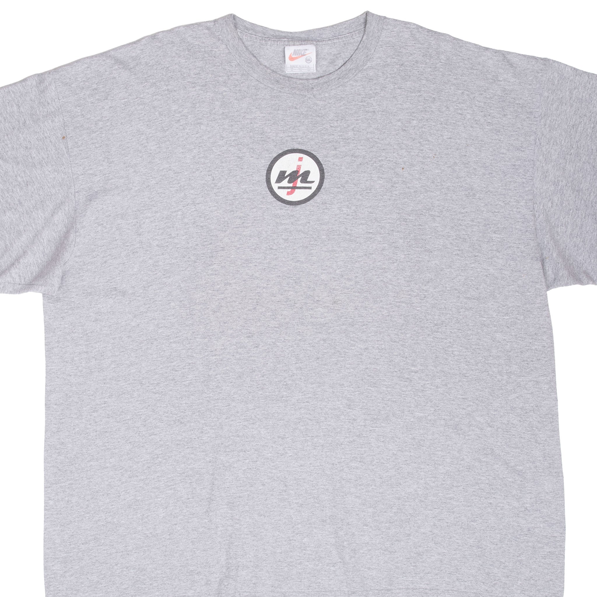 Vintage Nike Michael Jordan 1990S Grey Tee Shirt 1990S Size 2XL Made In Usa