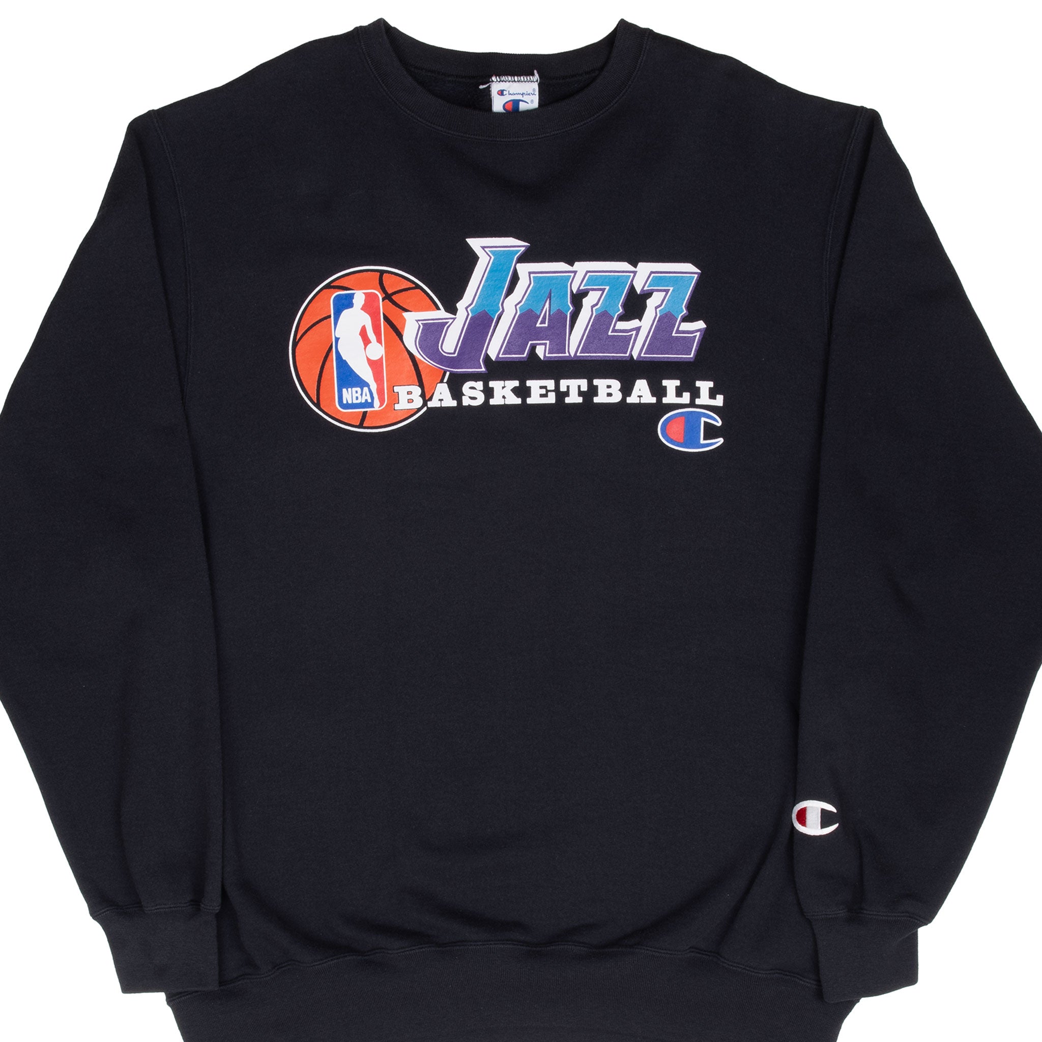 Vintage Nba Utah Jazz Champion Sweatshirt 1990S Size XL