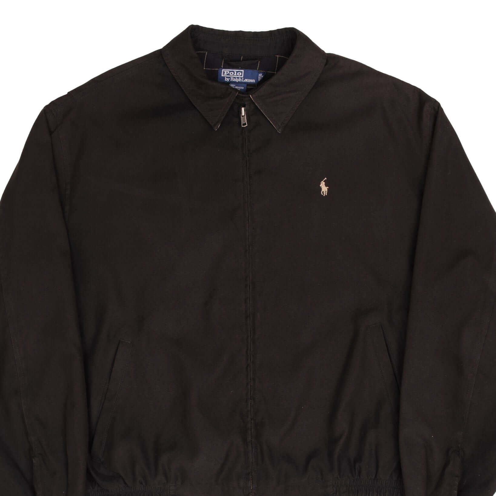 Vintage Polo Ralph Lauren Black Harrington Golf Jacket 1990S Size XL