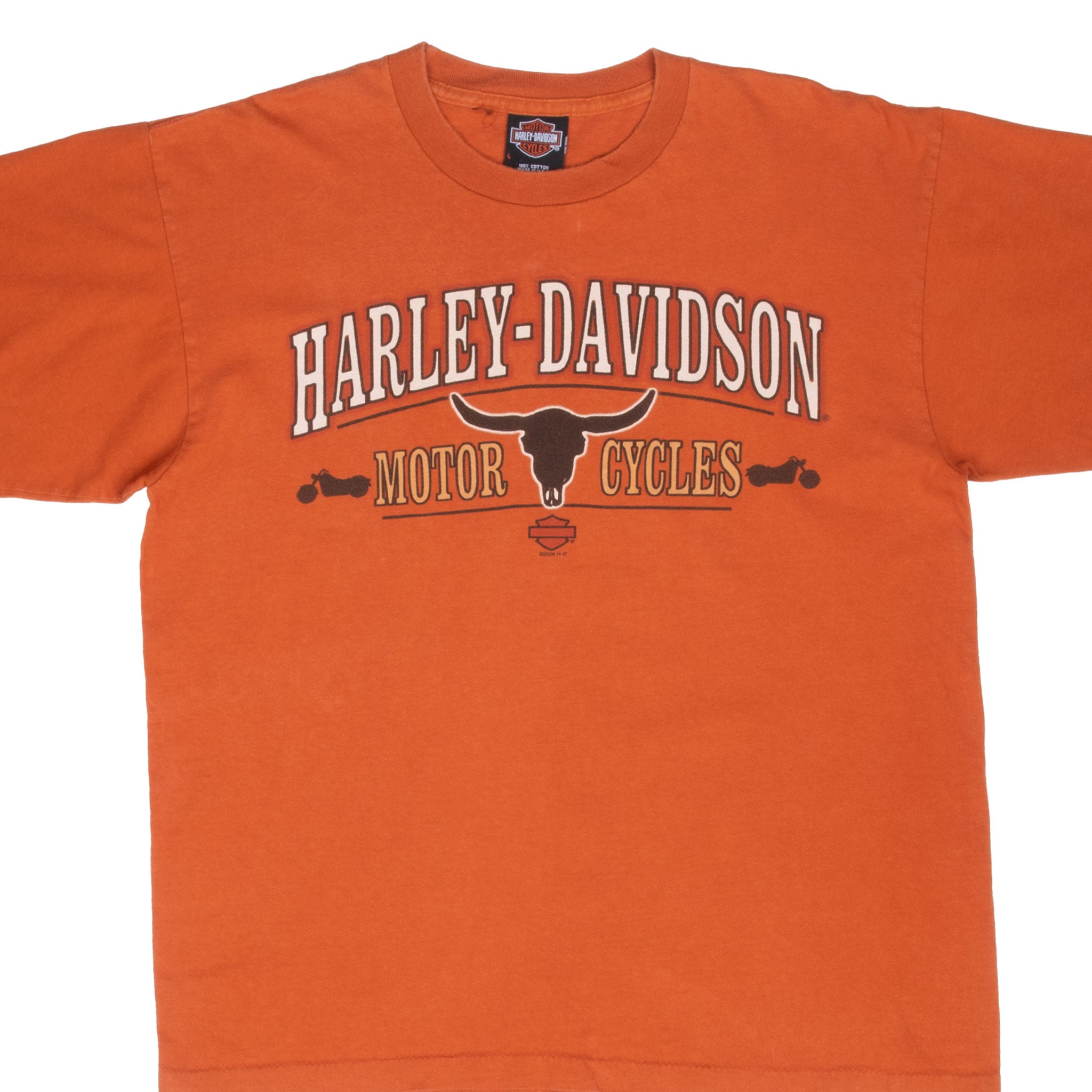 Vintage Harley Davidson Austin Texas 2006 Tee Shirt Size Large Made In Usa With Single Stitch Sleeves
