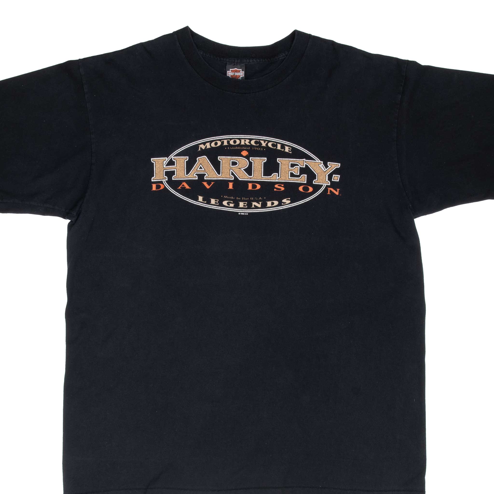 Vintage Harley Davidson Las Vegas Tee Shirt 1996 Size 2XL Made In Usa With Single Stitch Sleeves
