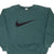 Vintage Nike Big Swoosh Green Sweatshirt 1990S Size Large Made In Usa