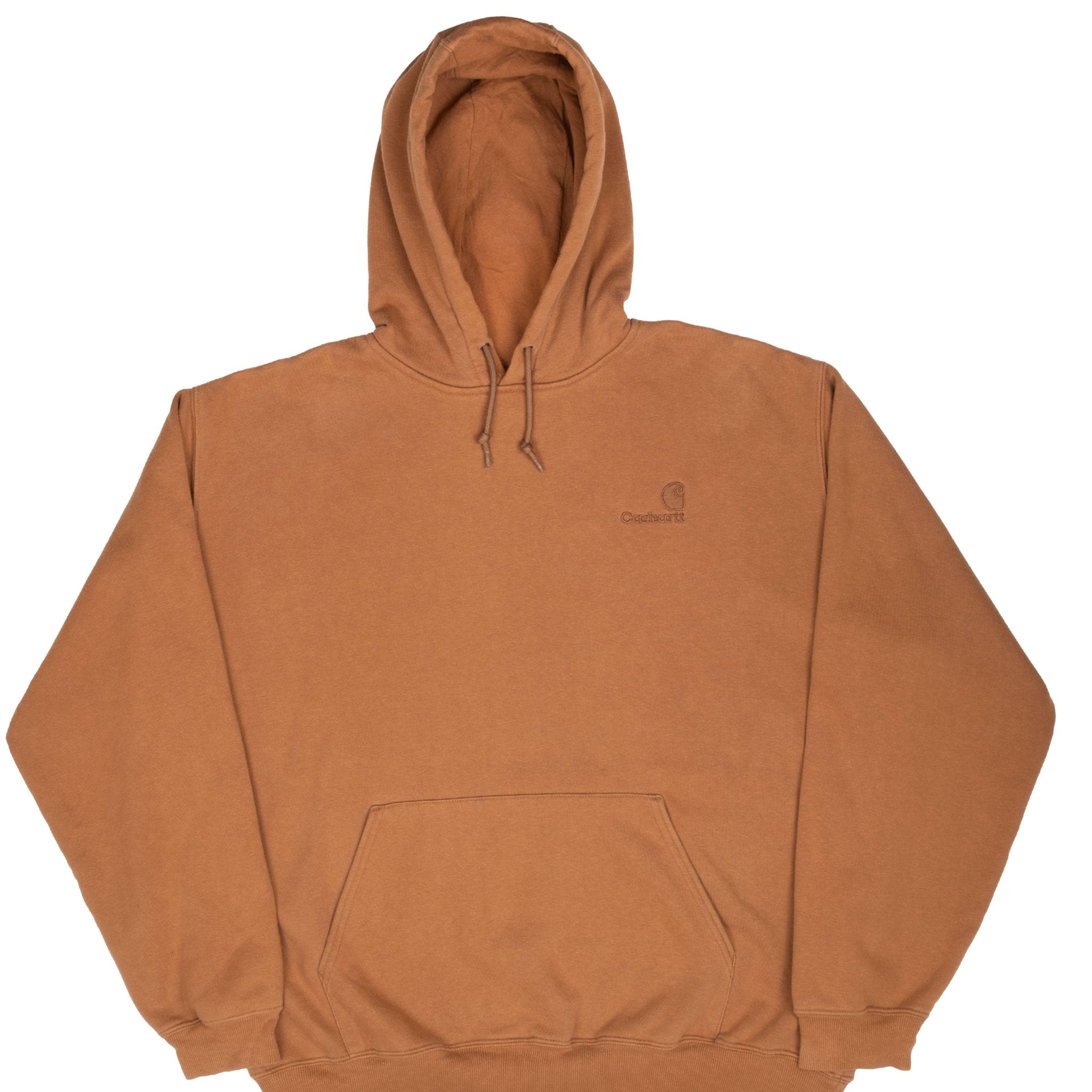 Vintage Carhartt Classic Light Brown Hoodie Sweatshirt Size XL 2000S