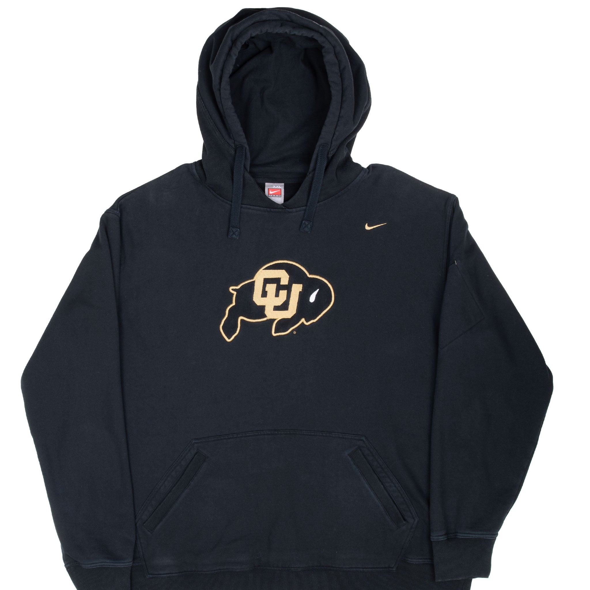 Vintage Ncaa Nike Colorado Golden Buffaloes Hoodie Sweatshirt 2000S Size 2XL