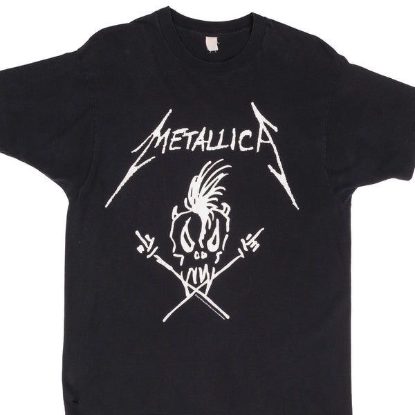 Vintage Metallica Nowhere Else To Roam Europe Tour 1993 Tee Shirt Size Medium With Single Stitch Sleeves