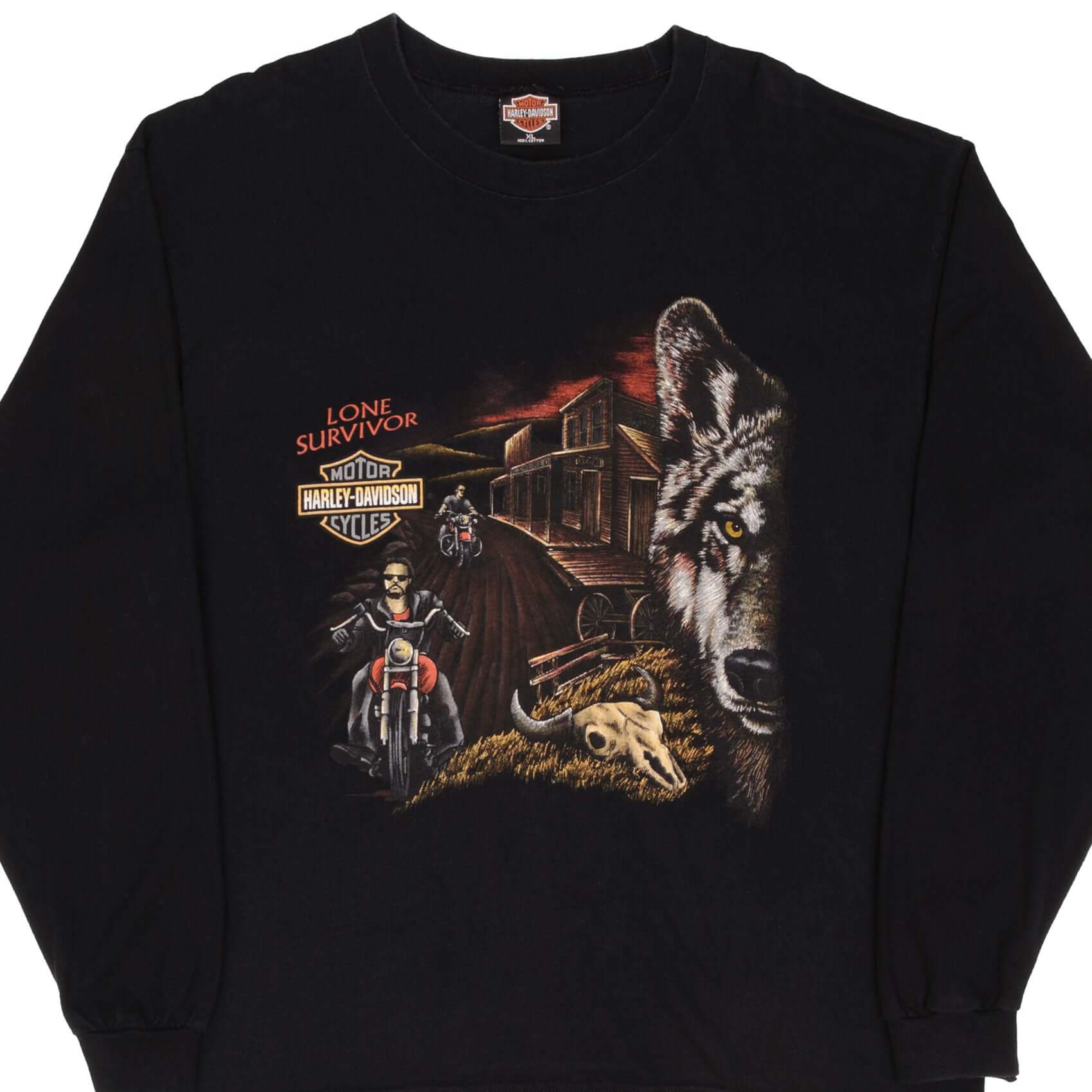 Harley davidson wolf t shirt deals