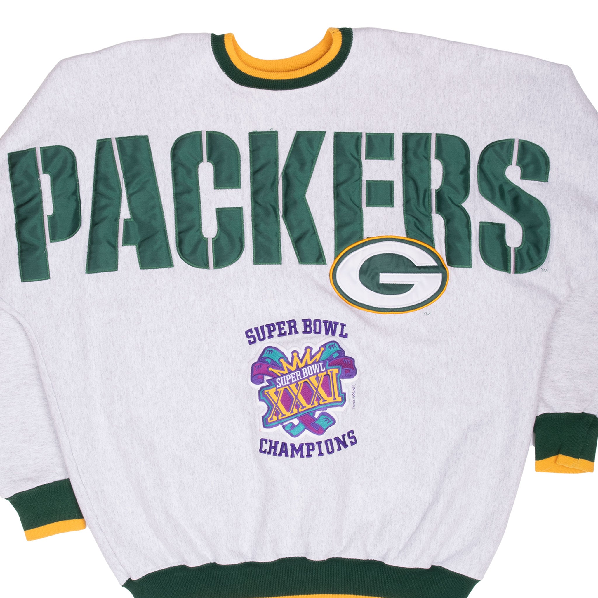VINTAGE NFL GREEN BAY PACKERS SUPER BOWL XXXI LEGENDS ATHLETIC SWEATSHIRT 90S XL