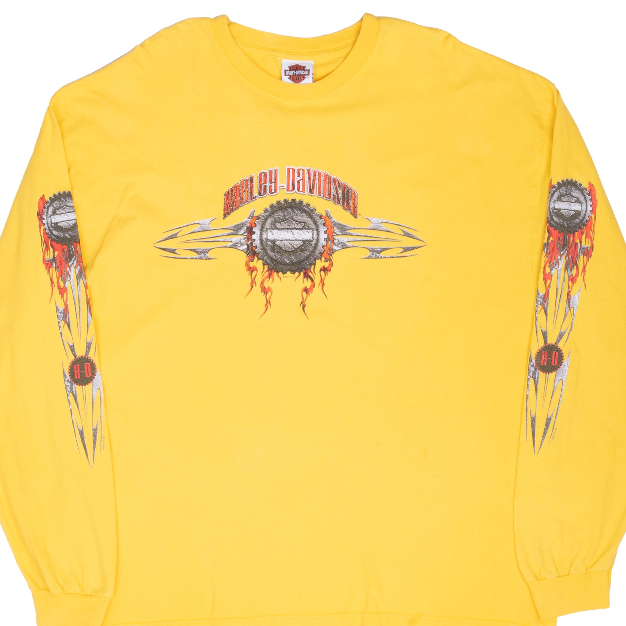 Vintage Harley Davidson Roanoke Rapids Nc 2006 Long Sleeve Tee Shirt Size 2XL Made In USA