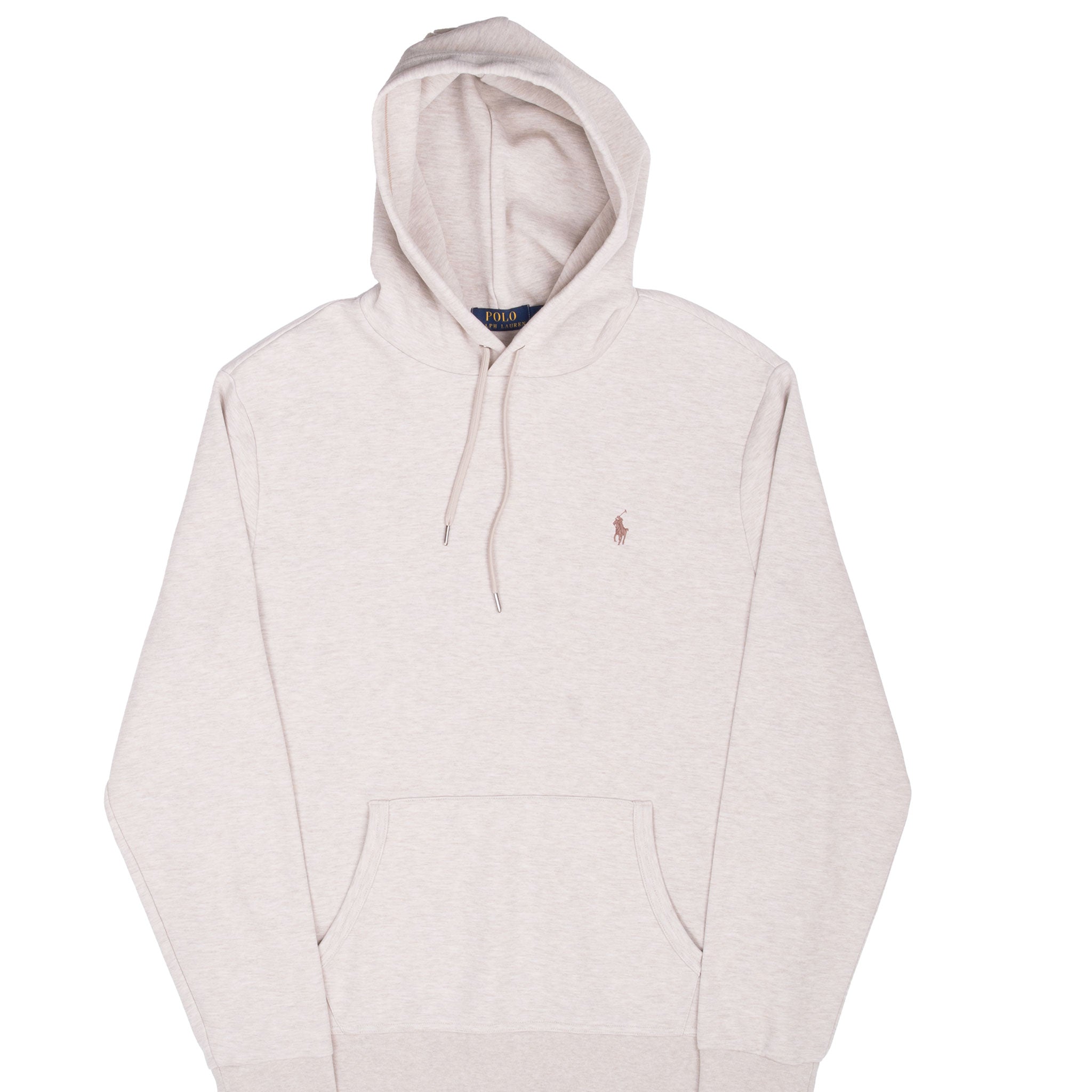 Vintage Ralph Lauren Beige Hoodie Sweatshirt Size Large