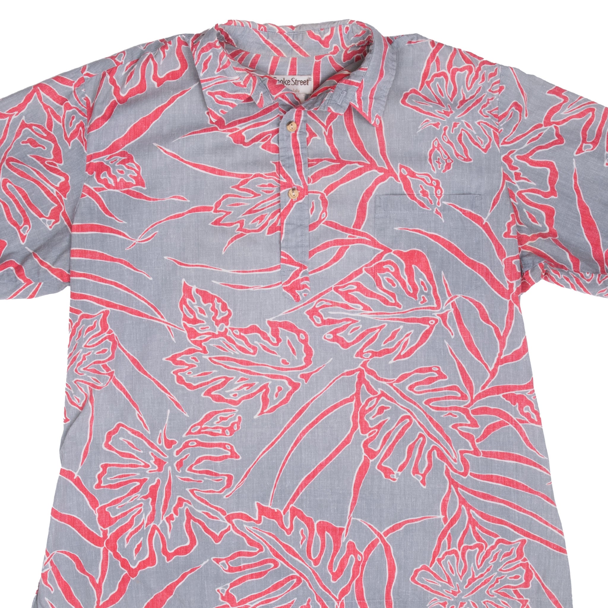 Vintage Cooke Street Hawaiian Shirt Size XL 1990S Made In Usa