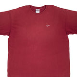 Vintage Nike Classic Swoosh Burgundy Tee Shirt 2000S XL