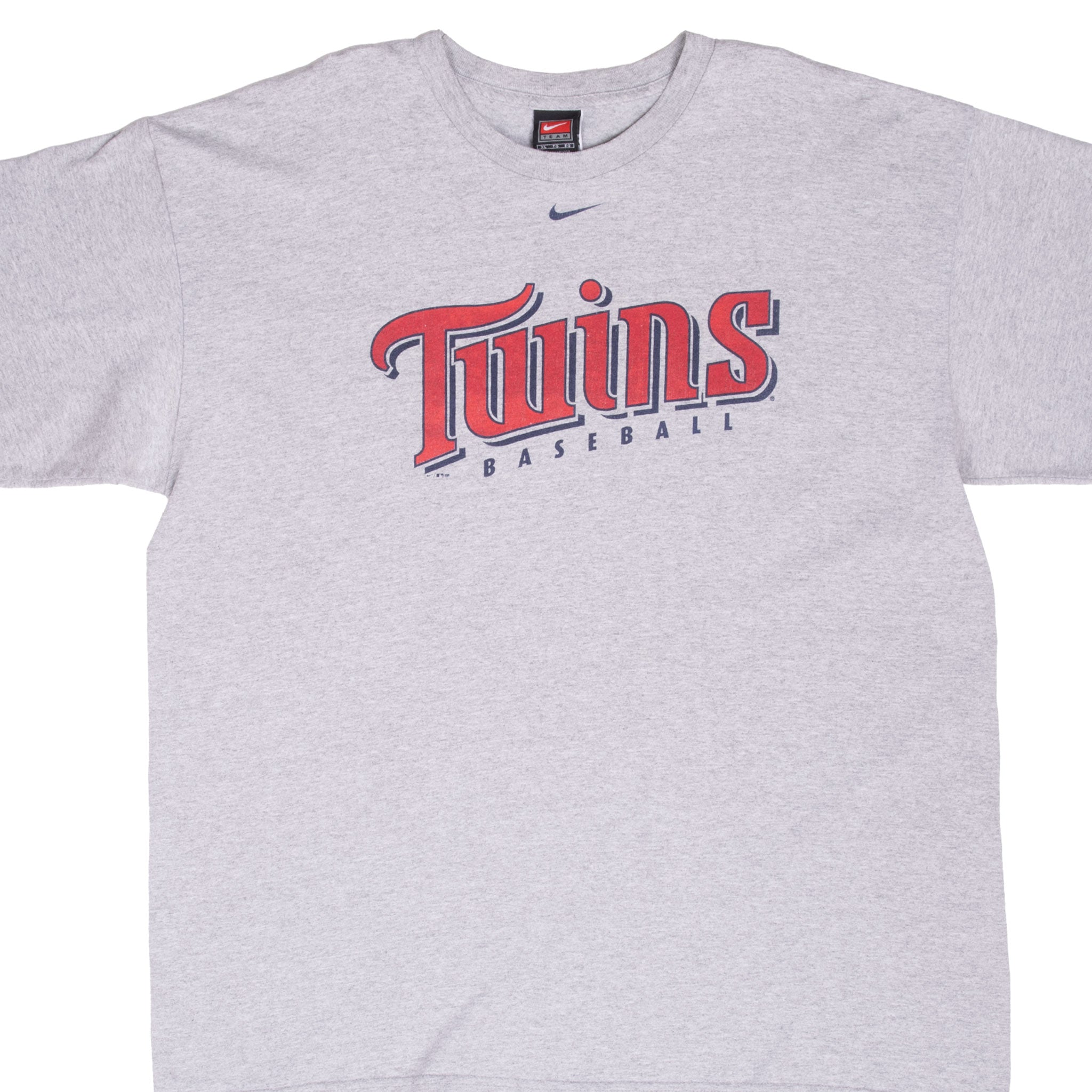 Vintage Nike Mlb Minnesota Twins Center Swoosh Tee Shirt 2001 Size XL