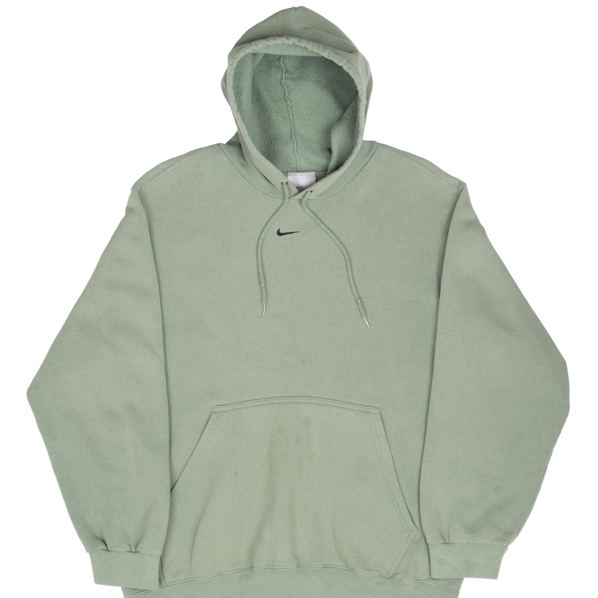 Vintage Nike Center Swoosh Sage Green Travis Scott Hoodie 2000S Size Medium