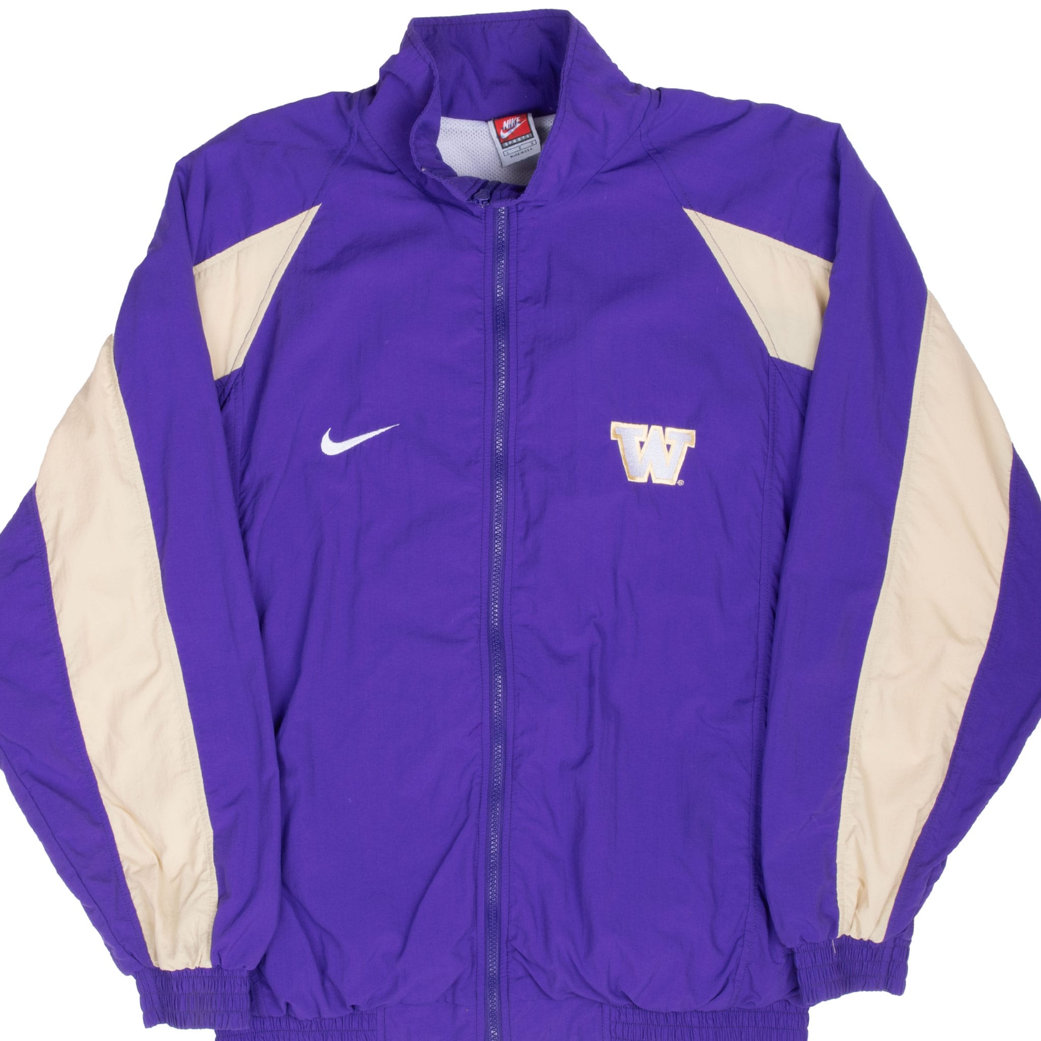 Vintage Nike Ncaa Washington Huskies Windbreaker Jacket 1990S Size Large Made In Usa
