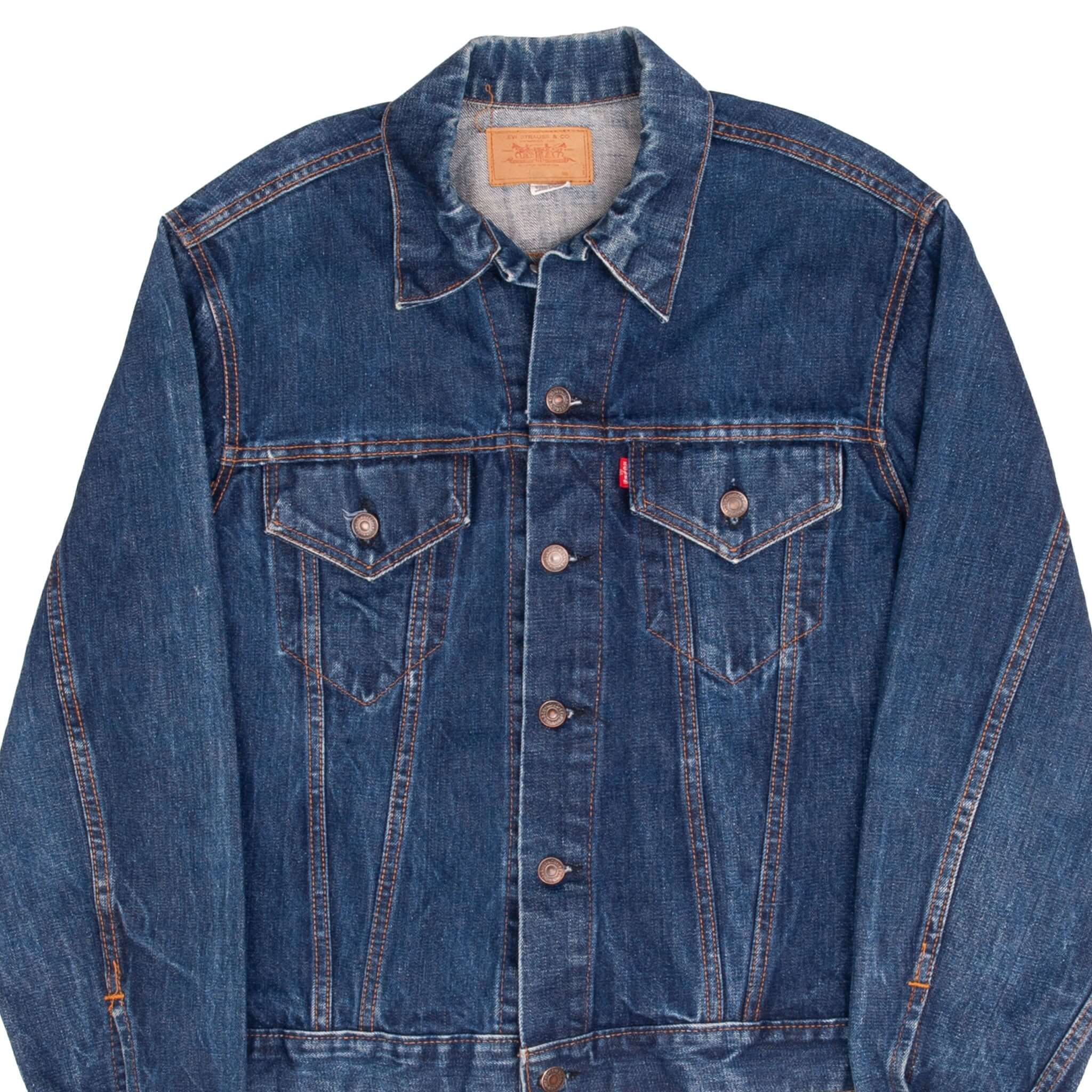 VINTAGE LEVIS TYPE 3 JACKET SINGLE STITCH TWO POCKETS SIZE 44 1970S MA Vintage rare usa