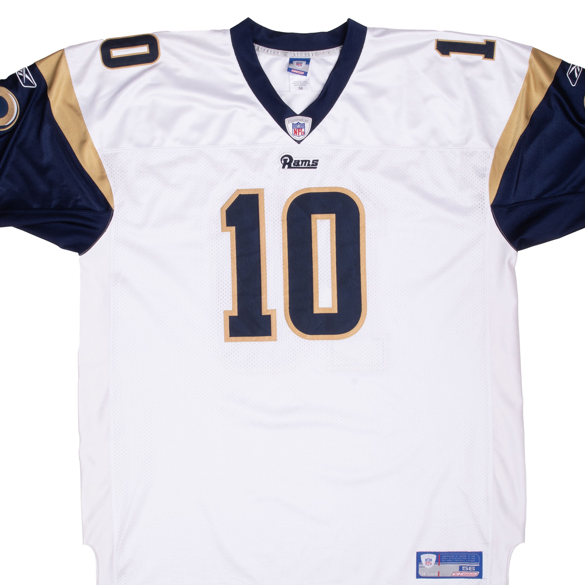 Vintage Nfl St Louis Rams Bulger #10 Reebok Jersey 2000S Size 56