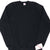 Vintage Jerzees Black Blank Crewneck Sweatshirt 1990 Size Large Made In Usa Deadstock