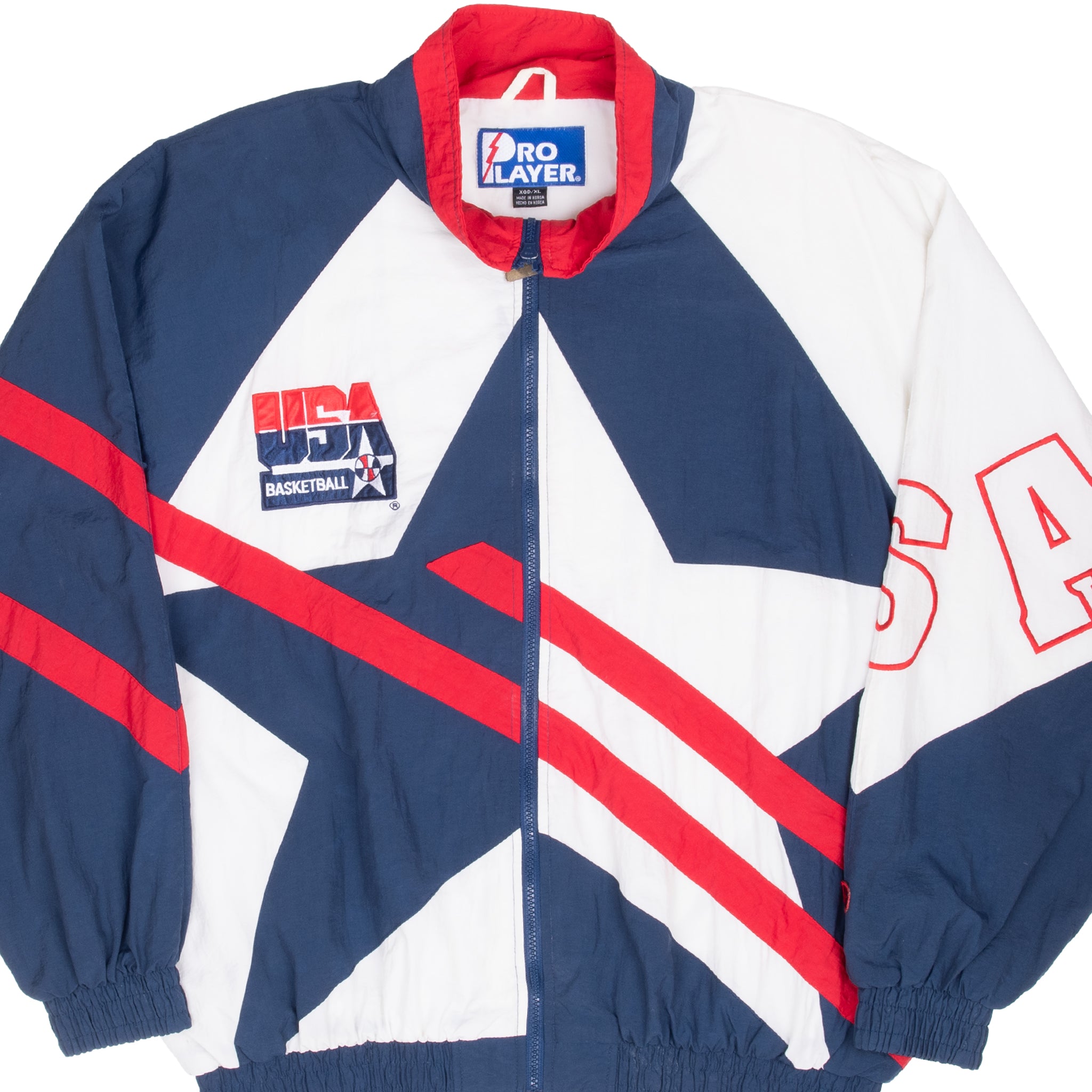 Vintage Team Usa Basketball 1995 Pro Player Windbreaker Jacket Size XL