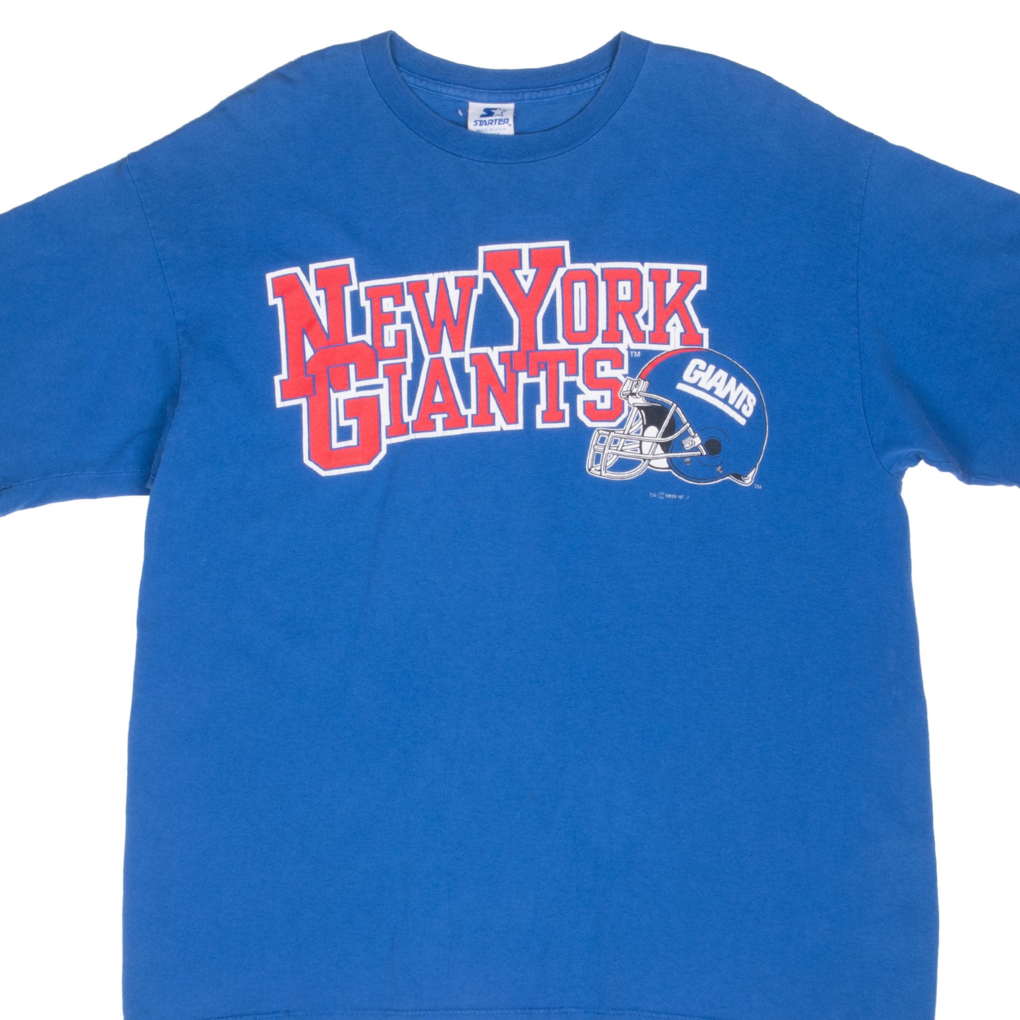 Vintage Nfl New York Giants 1995 Tee Shirt Size Large Made In Usa With Single Stitch Sleeves