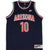 Vintage Ncaa Nike Arizona Wildcats Mike Bibby #10 1997 Jersey Size Large