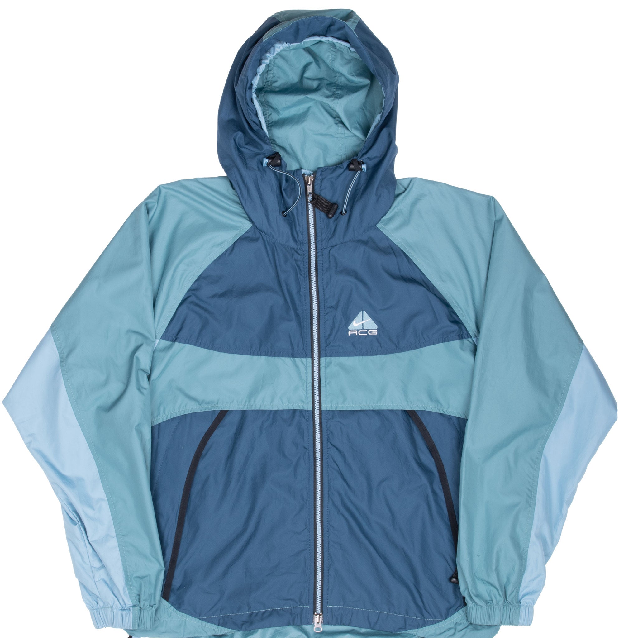 Vintage Nike Acg Blue Windbreaker Jacket 1990S Size Small