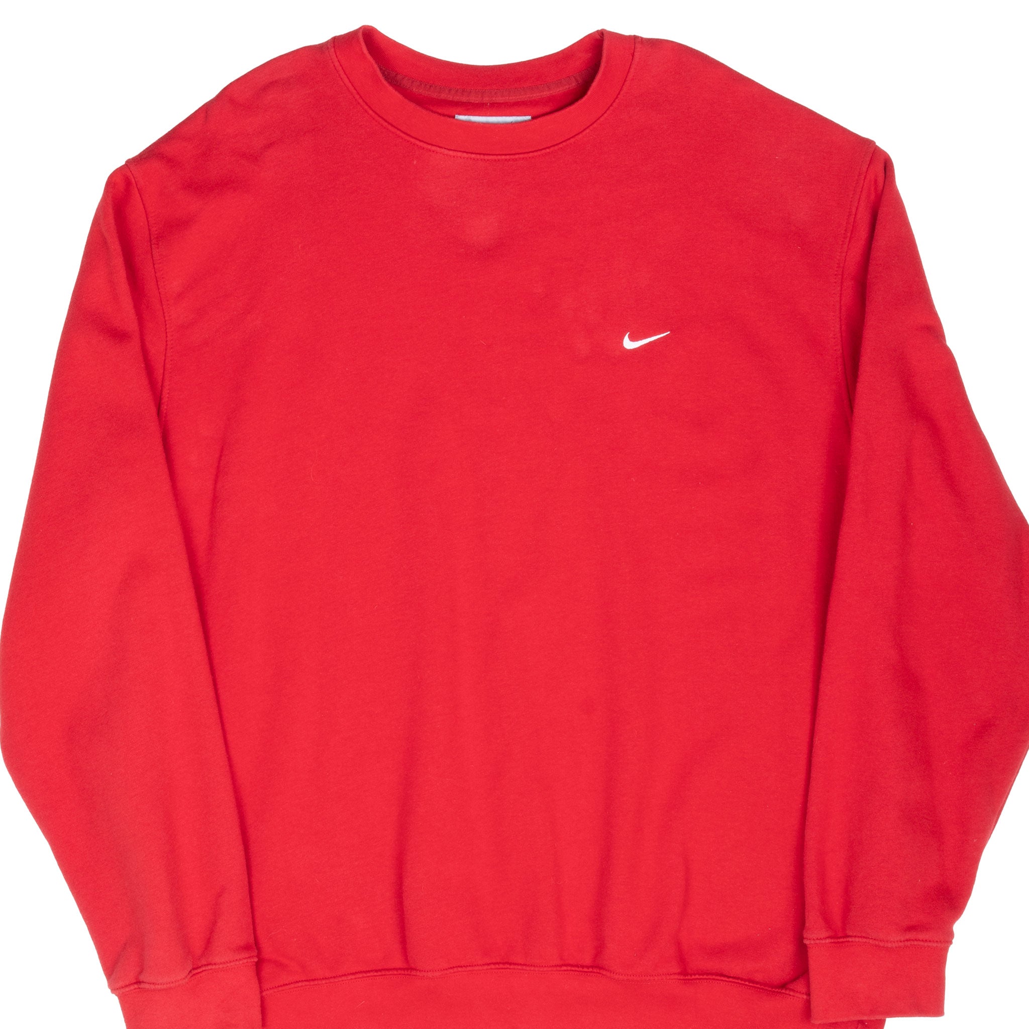 VINTAGE NIKE CLASSIC SWOOSH RED SWEATSHIRT 2000S SIZE 2XL