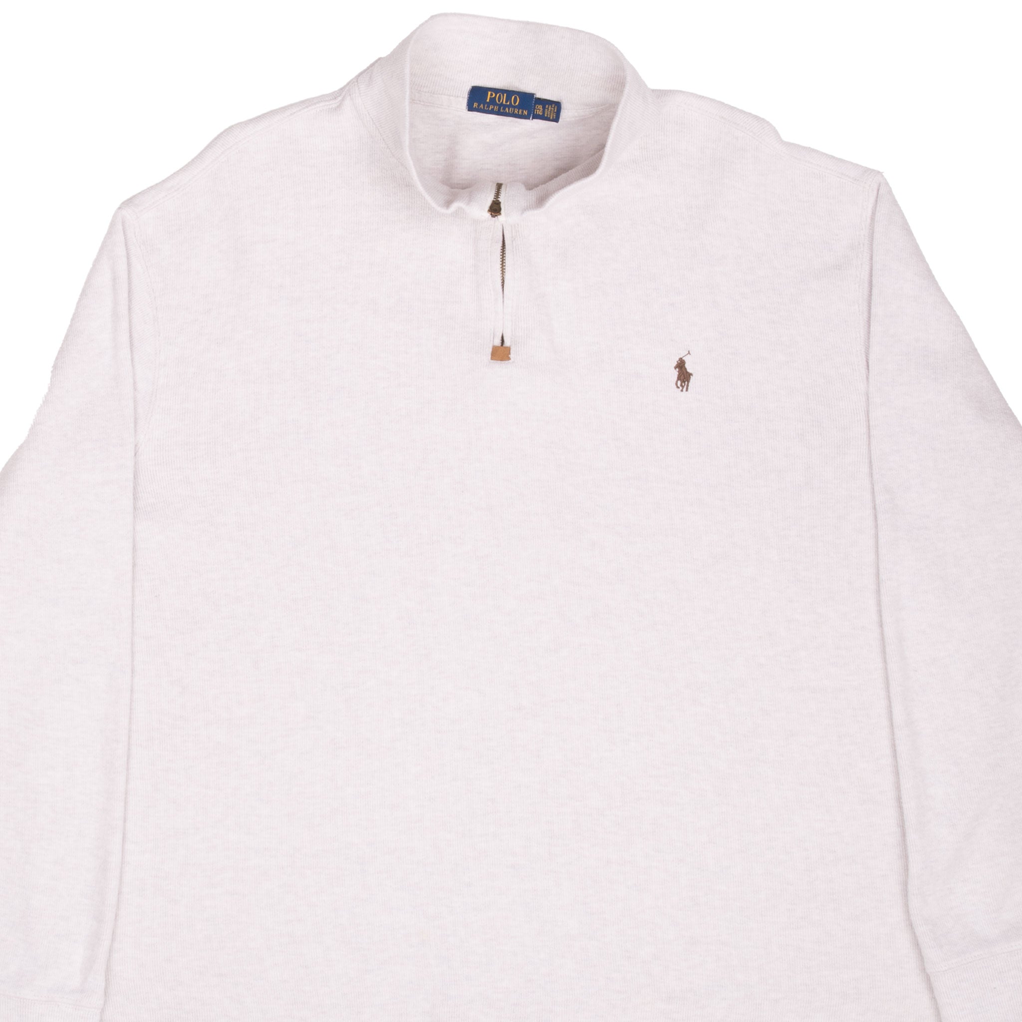 Polo Ralph Lauren Beige Quarter 1/4 Zip Sweater Size 2XL