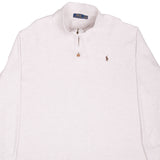 Polo Ralph Lauren Beige Quarter 1/4 Zip Sweater Size 2XL