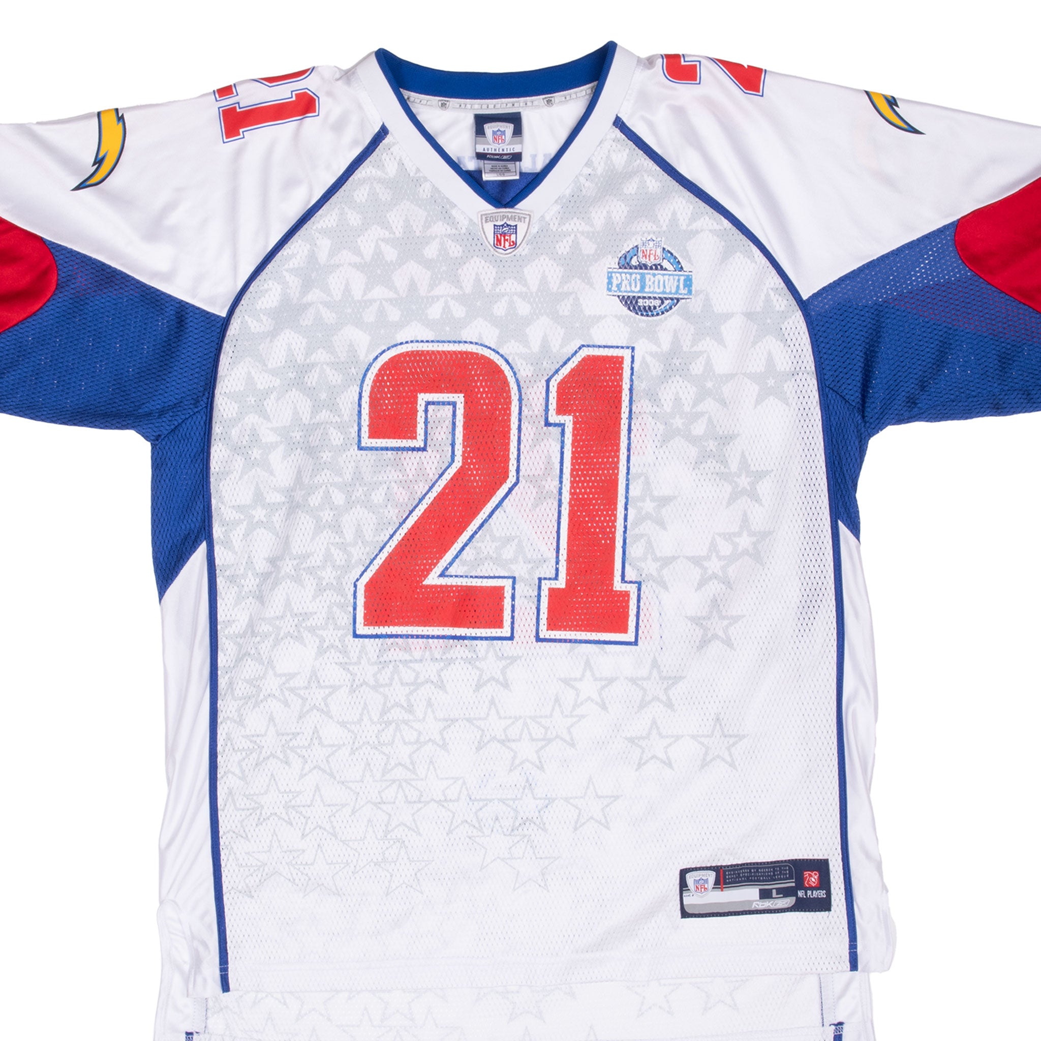 Vintage Nfl San Diego Chargers Tomlinson #21 Pro Bowl 2008 Reebok Jersey Size Large