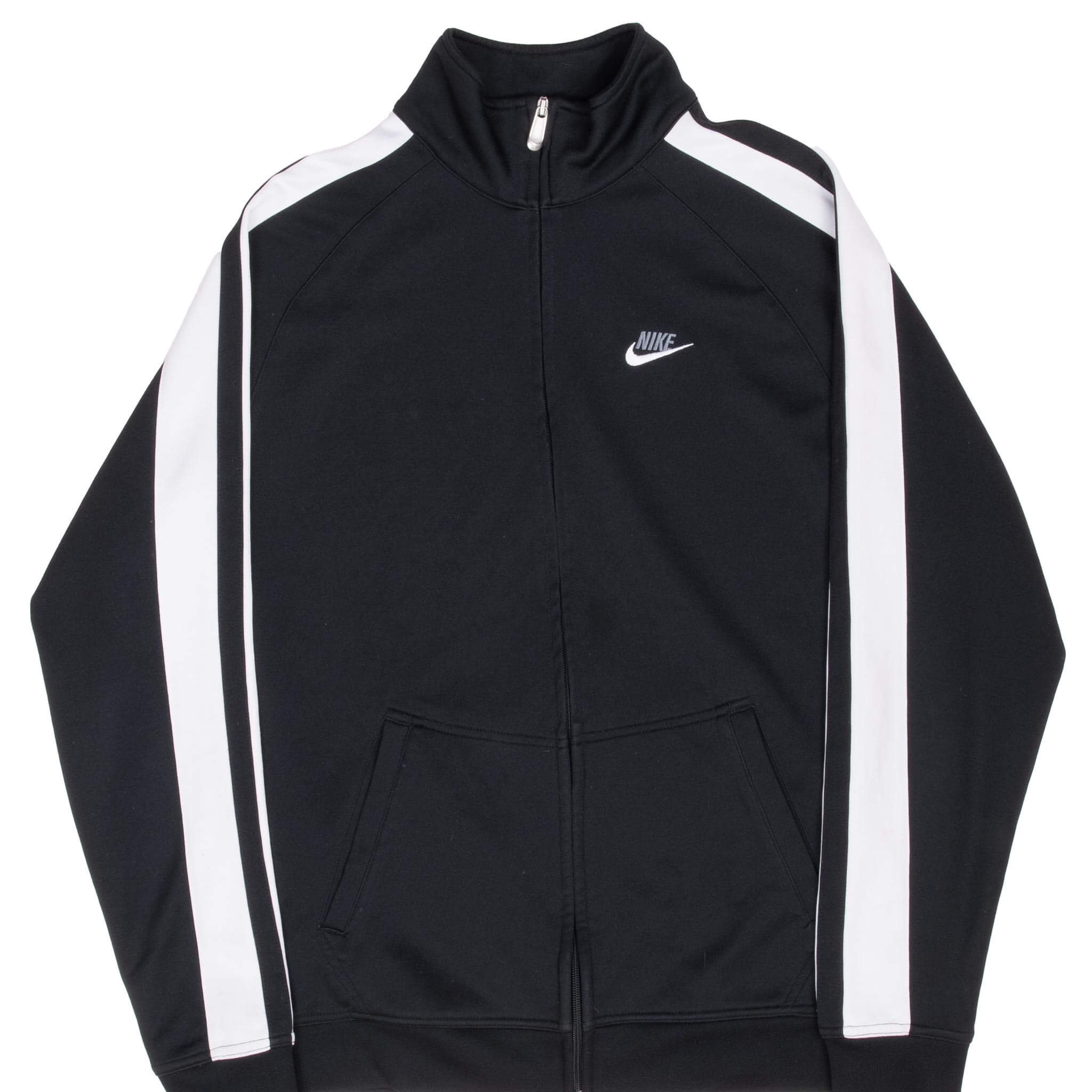 Vintage Nike Classic Black Track Jacket 2000S Size XL