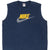 Vintage Nike Spellout Navy Blue Tank Top Tee Shirt 2000S Size 2XL