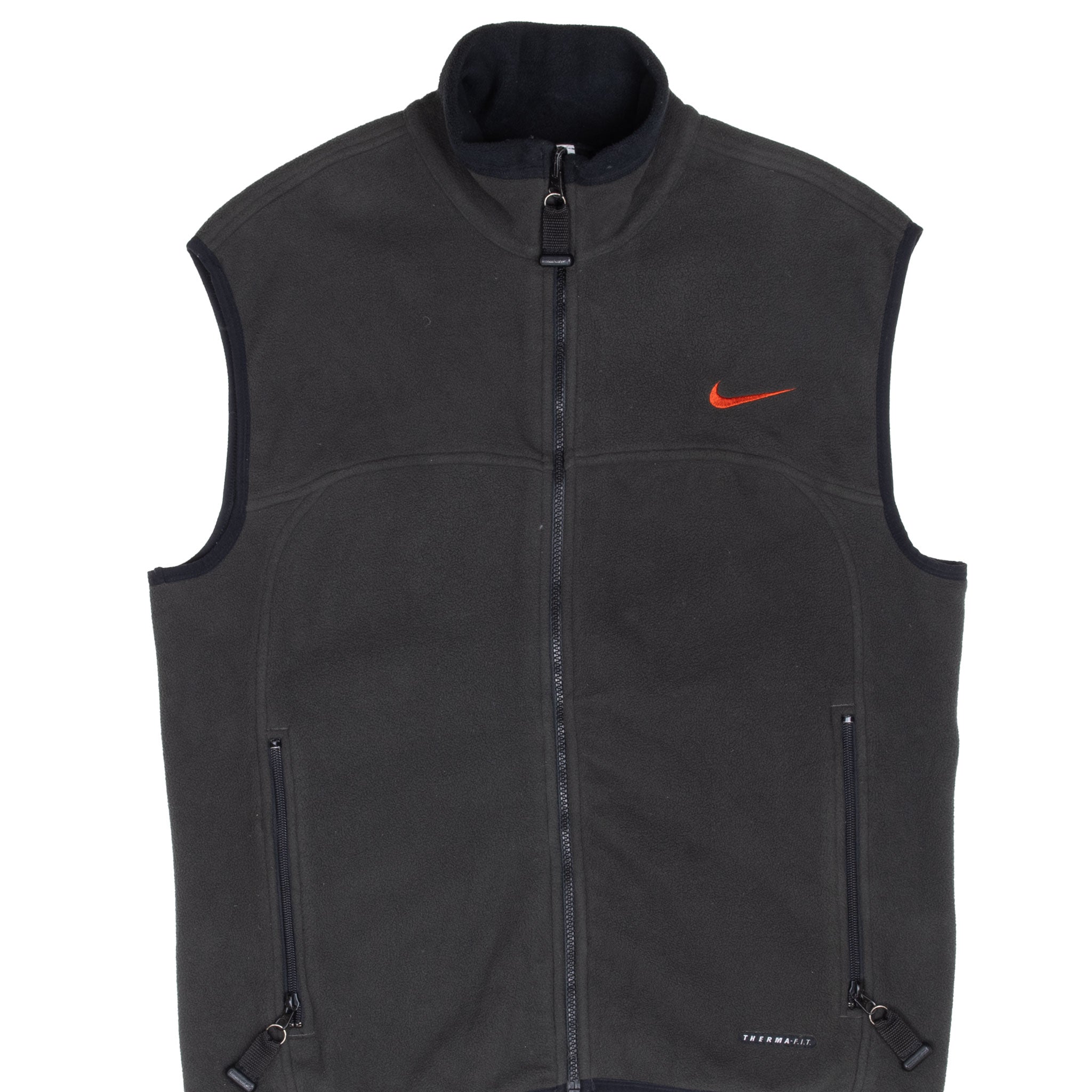 Vintage Nike Acg Black Fleece Vest Jacket 1990S Size Medium