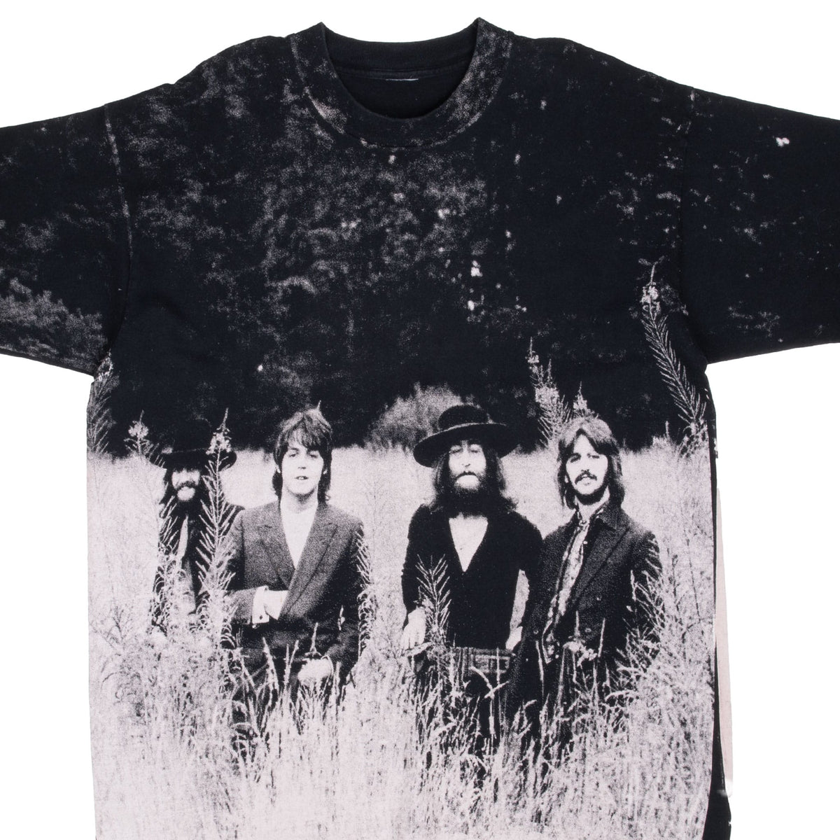 Vintage The Beatles All Over Print Tee Shirt 1995 Size XL