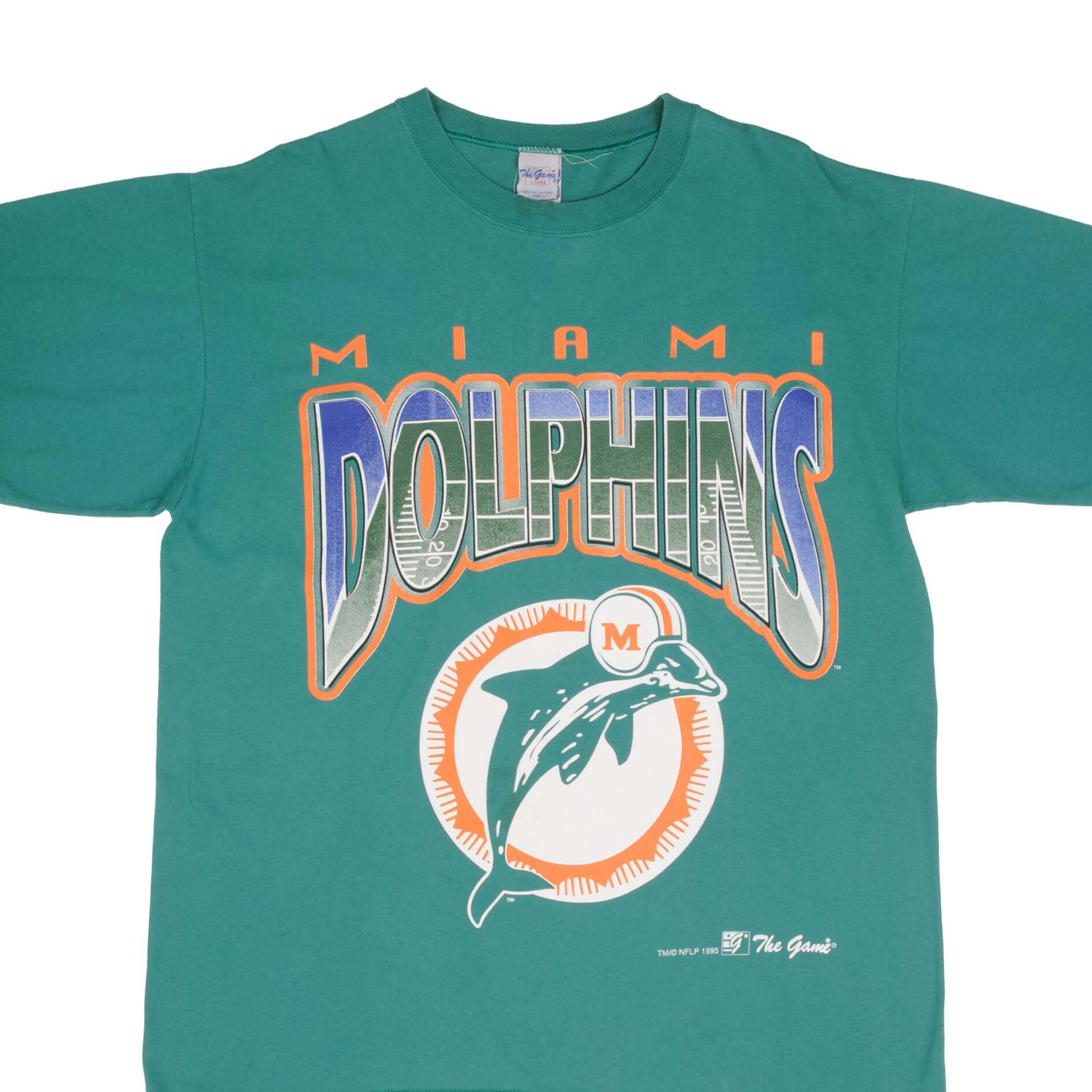 Vintage NFL Miami Dolphins 1995 Tee Shirt Size XL Made In Usa