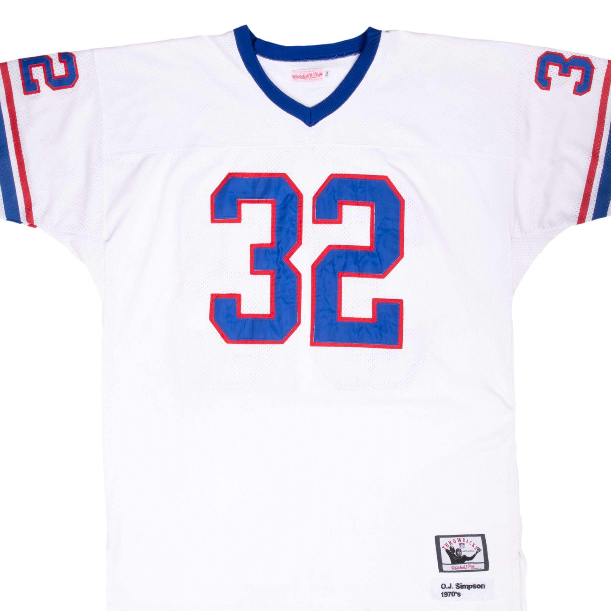 Vintage Nfl Buffalo Bills O.J. Simpson 1970S Mitchell&Ness Jersey Size 54