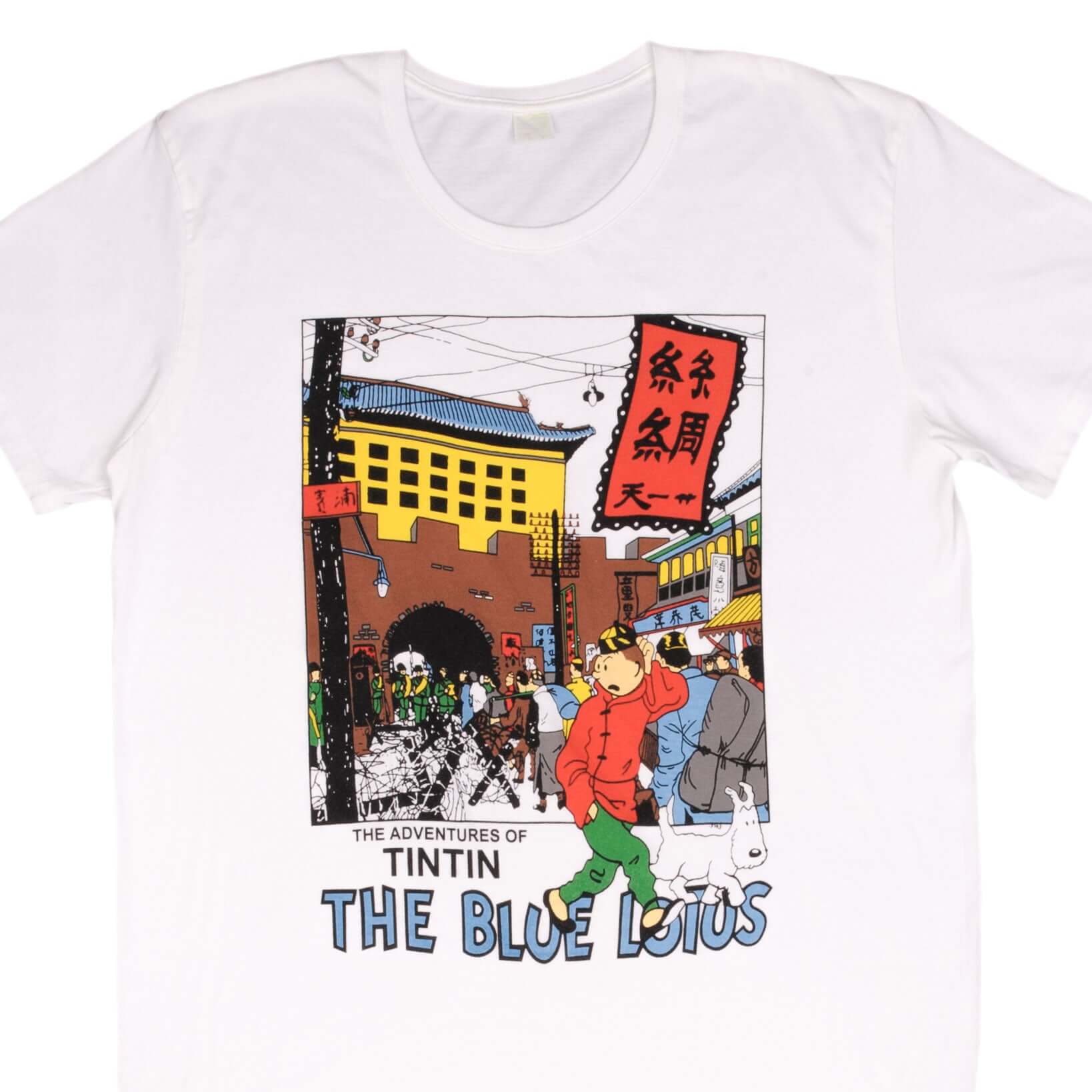 Blue Lotus Camiseta Tintin Vintage Vintage 90's The Adventures Of