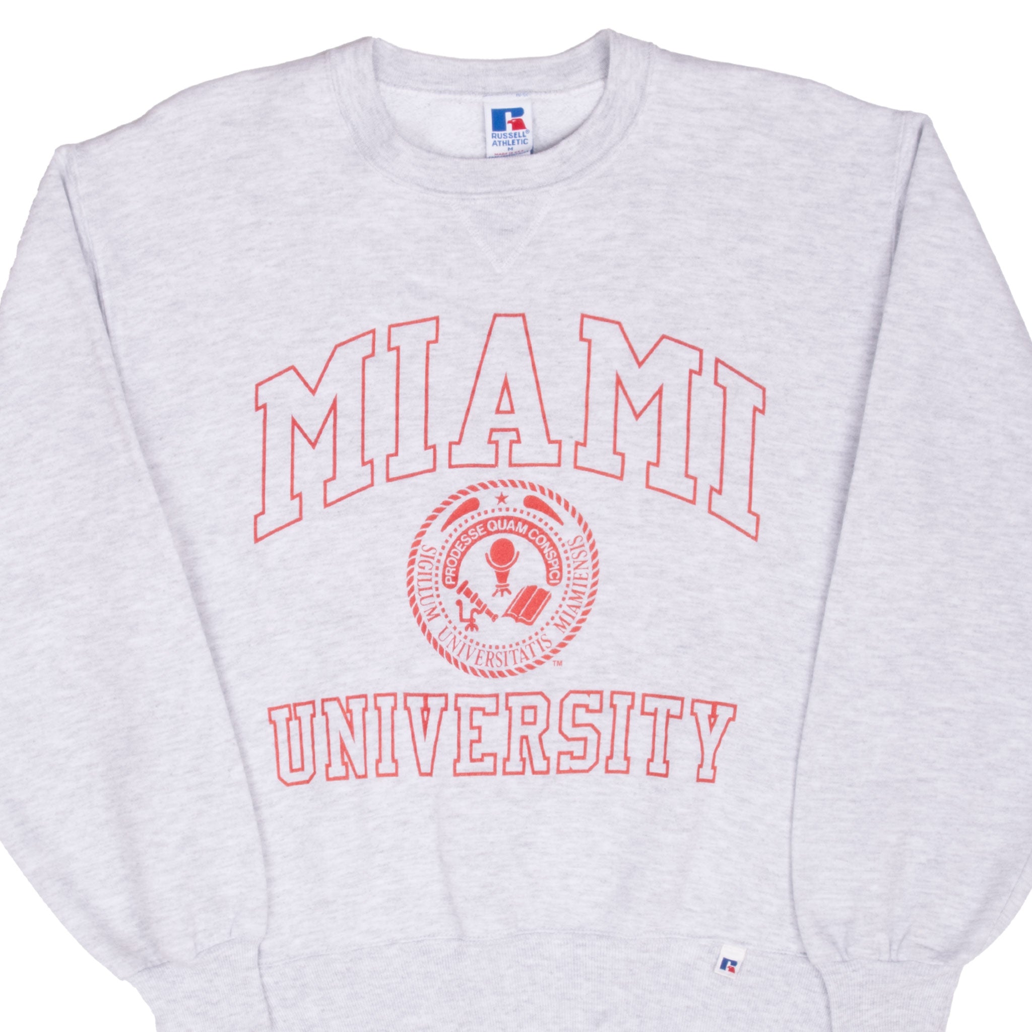 VINTAGE MIAMI UNIVERSITY SWEATSHIRT 1990S SIZE MEDIUM MADE IN USA