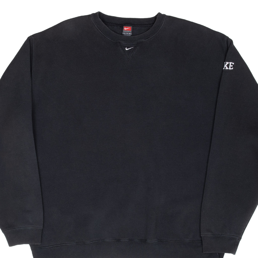 Vintage Nike Black Center Swoosh Sweatshirt 1990S 2Xl