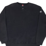 Vintage Nike Black Center Swoosh Sweatshirt 1990S 2Xl
