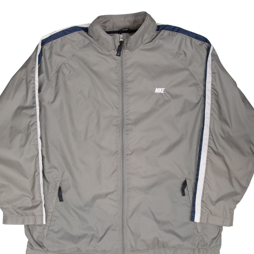 Vintage Nike Grey Green Windbreaker Jacket Size 2XL 2000S