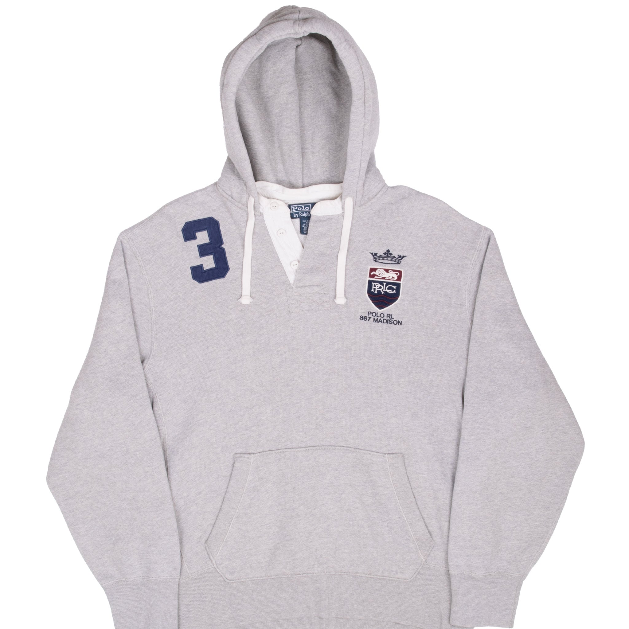 Vintage Polo Ralph Lauren 867 Madison Hoodie Sweatshirt Size Large 1990S