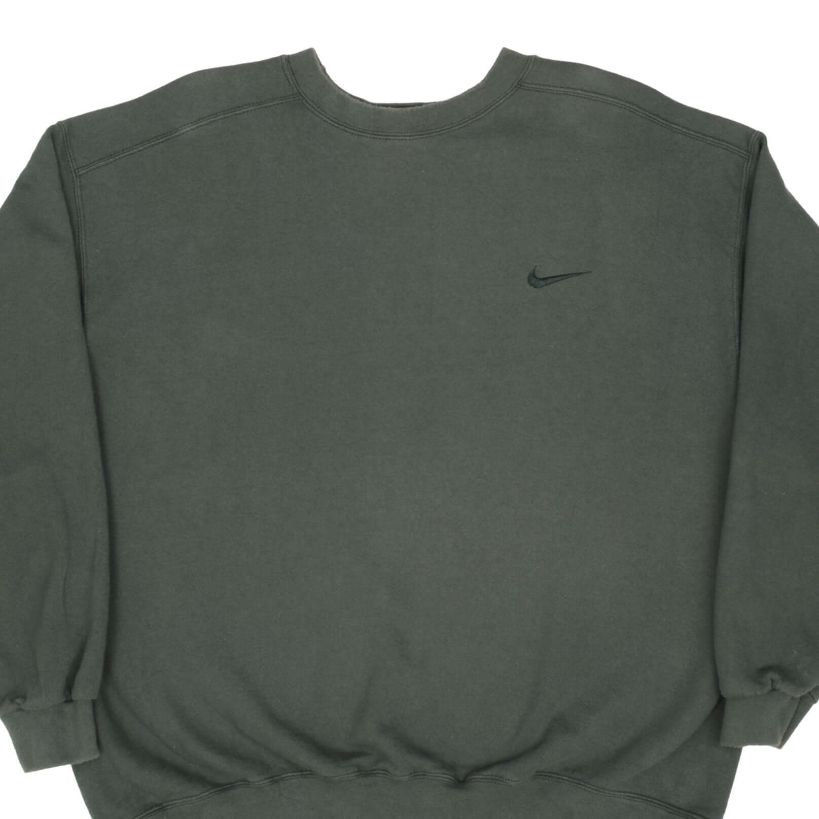 VINTAGE NIKE CLASSIC SWOOSH PINE GREEN SWEATSHIRT 1990S SIZE XL MADE I Vintage rare usa