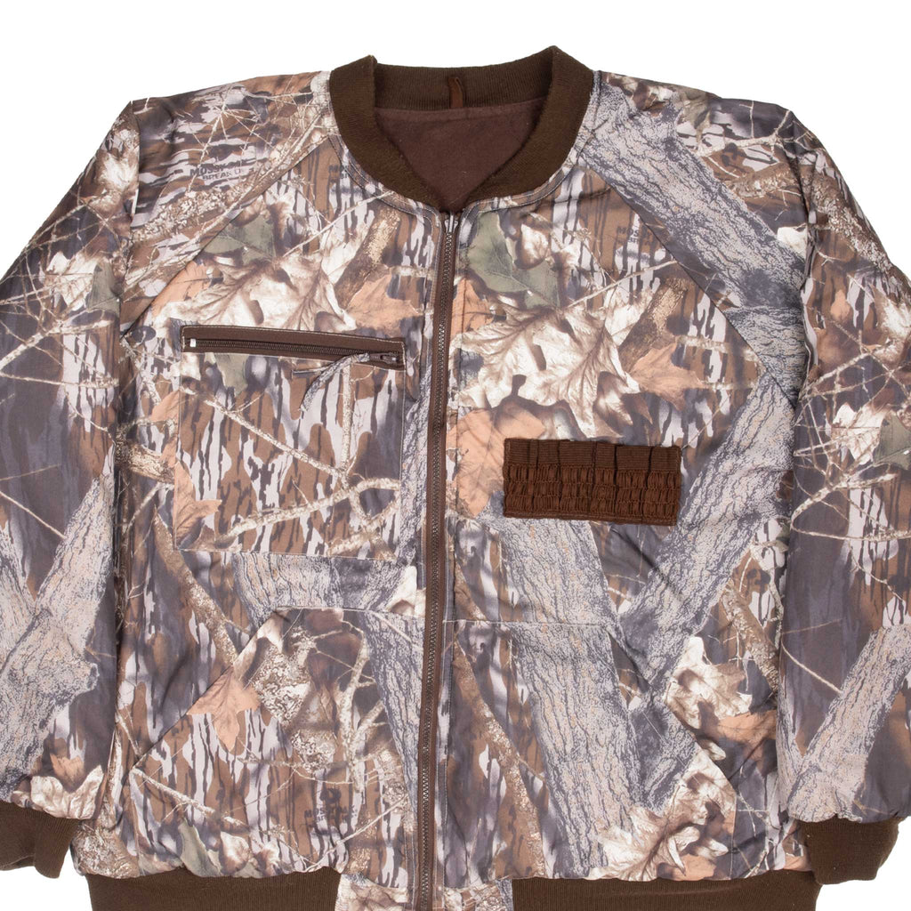 Vintage Hunting Mossy Oak Break Out Gamehide Reversible Jacket 2000S Size 2XL