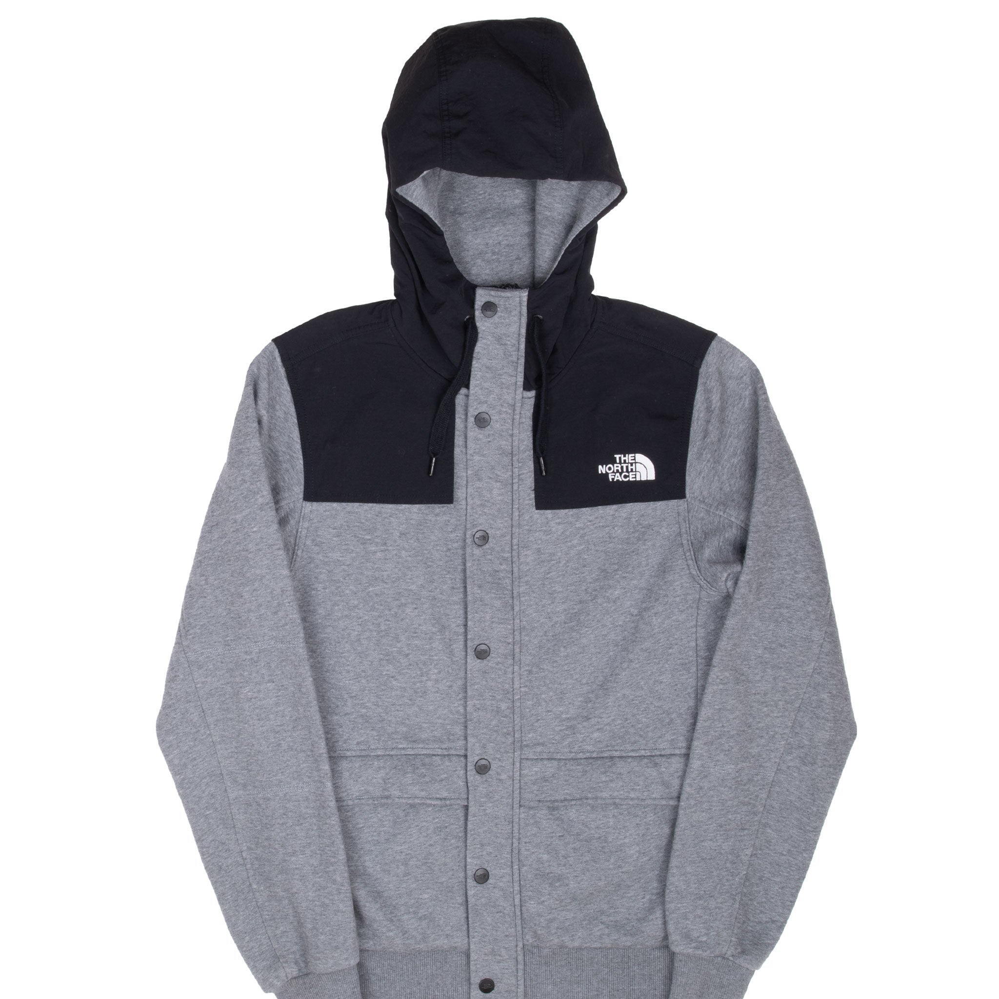 Vintage The North Face Grey Hooded Jacket 2000S Size Small